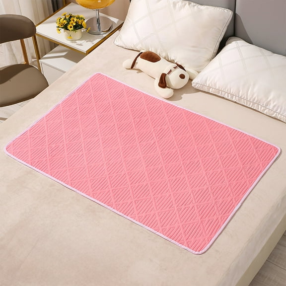 XiYing 80X120Cm Waterproof Washable Cotton Bed Pad for Incontinence Protection Menstrual Period Elderly Care with Non-Slip Backing for Home Use, 1 Pad