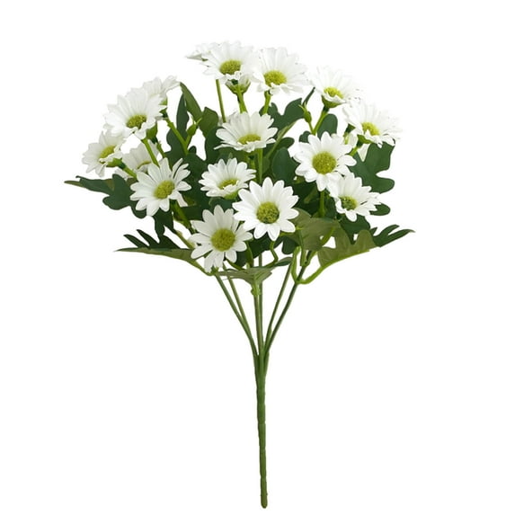 XiYing Artificial Silk Flower Bouquet with Daisies for Home Decor, Wedding Centerpieces, Vase Arrangements, Includes 1 Piece