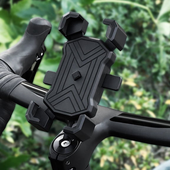 XiYing Bicycle Mobile Phone Mount Road Bike Handlebar Phone Holder One-Button Locking 6.3X4.72 In Stable Bike Navigation Bracket for Mountain Bike