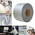 thumbnail image 1 of XiYing Butyl Rubber Aluminum Foil Sealant Tape Super Water Proofing Tape for Roof Repair 4 Inch X 33 Ft High Tack Cold Weather Adhesive Hvac Duct Pipe Sealing, 1 of 4