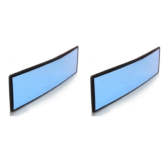 XiYing Car Interior Wide Angle Rearview Mirror | Anti-Glare Blue Tint | Hd Glass | Clip On Design | Blind Spot Eliminator | Backseat Visibility