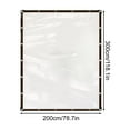 thumbnail image 1 of XiYing Clear Vinyl Tarp with Grommets, Heavy-Duty 0.13Mm Pe Waterproof Cover for Patio, Greenhouse, Camping, Boat, 1-Pack, 1 of 2