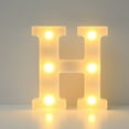 thumbnail image 1 of XiYing Decorative Led Letter Lights White Alphabet Standing Hanging 6.3X7.1X1.8 Inches Indoor Party Home Decor Light Up Plastic Letters for Wall Table Display, 1 of 4