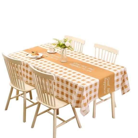 XiYing Disposable Peva Plaid Tablecloth | Waterproof & Oil-Proof Washless Table Mat for Dining | Heat-Resistant Decorative Table Cover for Parties, Picnics & Restaurants | 100G