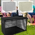 thumbnail image 1 of XiYing Dog Crate Cover for Medium and Large Dog Heavy Duty 210D Fabric Pet Kennel Cover Anti-Uv with Mesh Window Dog Cage Cover for Crate 37 X 24.02 X 25 Inches, 1 of 9