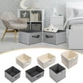 thumbnail image 1 of XiYing Fabric Storage Box for Clothing Sundries Household Items Desktop Toy Organizer Soft Non-Woven Material Dustproof Multifunctional Storage 1 Count, 1 of 4