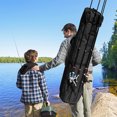 thumbnail image 1 of XiYing Fishing Rod Carrier | Fishing Reel Organizer Pole Storage Bag Holds 5 Rods | Travel Case Tackle Box with Multifunctional Stand | Large Capacity Fishing Gear Bag for Outdoor Fishing Trips, 1 of 6