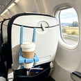 thumbnail image 1 of XiYing Foldable Airplane Cup Phone Holder - 2 In 1 Drink and Phone Mount for Seat Back Tray Table - Travel Accessory for Watching Videos and Preventing Spills - Compact Plastic Organizer for Car, 1 of 6