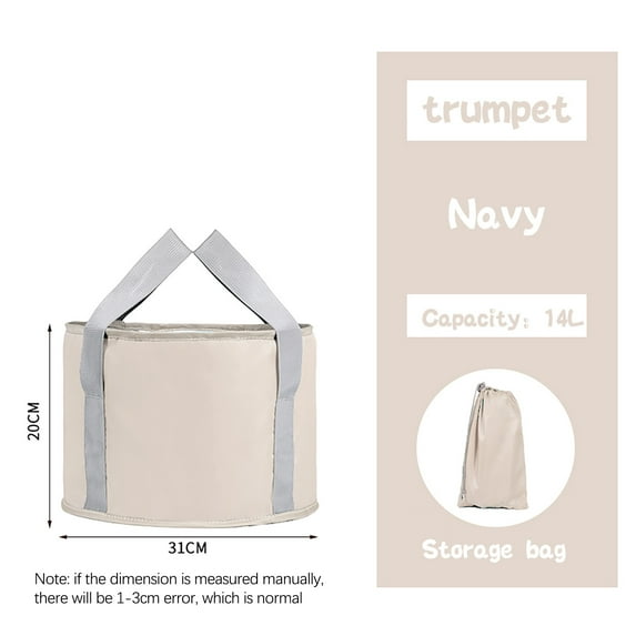 XiYing Foldable Foot Soaking Bucket Bag, Large Capacity Portable Basin for Hot Water Foot Bath, Includes 1