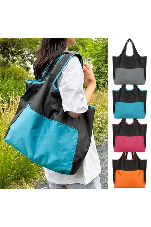 Foldable Water-Resistant Drawstring Backpack, Lightweight Outdoor Travel Tote with Large Pocket for Hiking and Expeditions, 1-Pack