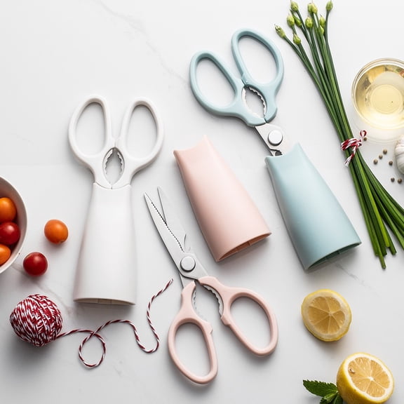 XiYing Heavy Duty Kitchen Scissors, Multifunctional Meat and Poultry Shears with Bottle Opener, Nut Cracker, Dishwasher Safe for Seafood, Vegetables, Home Cooking and Bbq, Stainless Steel, 1-Pack