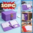 thumbnail image 1 of XiYing Heavy Duty Pocket Folders with Pockets, Letter Size, Document Filing and Organization for Office, 10-Pack, 1 of 8
