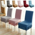 thumbnail image 1 of XiYing Heavy Duty Stretchy Chair Covers, Elastic Spandex Universal Slipcover for Dining Office and Event Chairs, Machine Washable Polyester Fabric Protector, Set Of 4, 1 of 8