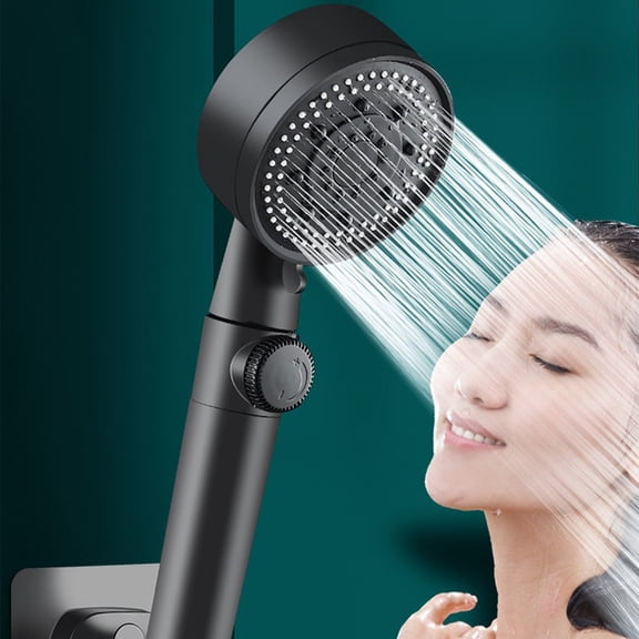 XiYing High Pressure Shower Head 5 Mode Handheld Shower Nozzle - Turbo Shower Head with Water Stop Function for Low Water Pressure, Easy Clean Home Bathroom Shower Head, Plastic