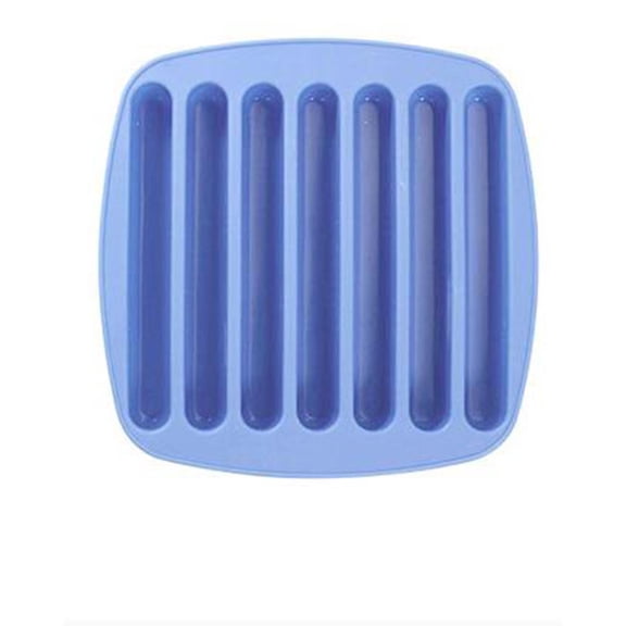 XiYing Ice Lattice Mold Set | Diy Silicone Sausage Ham Hot Dog & Finger Molds | Food-Grade Ice Baking Tray | 7-Cell Ice Piece Maker for Freezing，1Pc