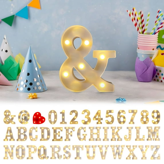 XiYing Illuminated Alphabet Led Letter Lights, Marquee Sign for Birthday Party Decoration, 16Cm, Battery Powered, 1 Piece