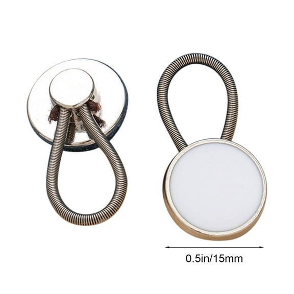 XiYing Jeans Extender Button, Adjustable Waistband Expander, Elastic Button Extender for Pants and Shirts, 1-Piece Set