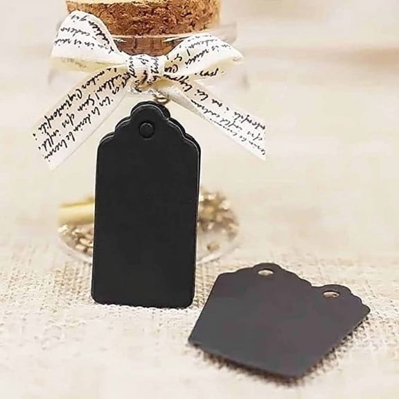 XiYing Kraft Paper Tags | 100 Pcs Blank Hang Tags | Gift Tags for Bags | Price Tags Name Tags | Wedding Holiday Valentine'S Day Use