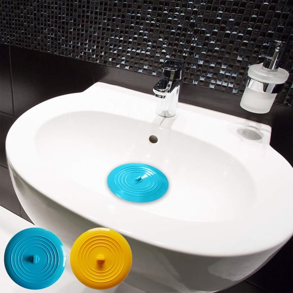 XiYing Large 6-Inch Universal Bathtub Plug, Flat Suction Sink Stopper Cover for Drains, Rubber Bathroom Accessory, 1-Pack