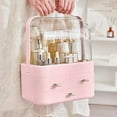 thumbnail image 1 of XiYing Large Capacity Cosmetic Organizer with Transparent Lid and Handle, Desktop Makeup Storage Case for Travel, 13.3X10.2X7 Inches, 1-Pack, 1 of 6