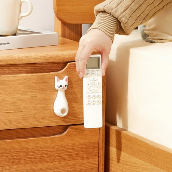 XiYing Magnetic Remote Control Holder, Wall Mount Organizer with Self Adhesive Back, No Drilling Installation for Tv Remote, Keys, Toothbrush, Office Or Home Use, 2-Pack