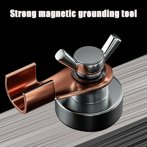 XiYing Magnetic Welding Ground Clamp, Copper Conductive Alloy Steel, High Strength Magnet for Metal Surfaces, Welding Work Tool, 1-Pack