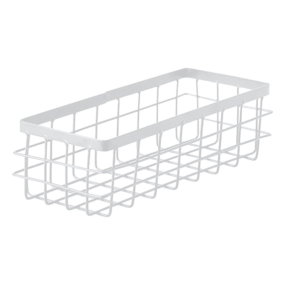 XiYing Metal Wire Wall Hanging Storage Basket | No Drilling Kitchen Organization Rack | Steel Mounted Shelf for Pantry, Spices, Cans, Bottles, and Condiments | One Pack