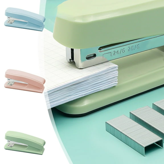 XiYing Morandis Color Stapler, Manual Binding Machine, Energy-Saving Portable Design, Office and Student Use, 4.33 X 1.57 X 1.18 Inches, 1-Pack