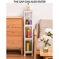 thumbnail image 1 of XiYing Multi-Layer Floor-Standing Storage Rack | Slim Bathroom Kitchen Organizer Rack | Mobile Utility Shelf for Vegetable Cosmetics & Pantry | Space-Saving Plastic Storage Tower for Tight Areas, 1 of 6