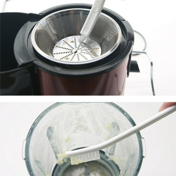 XiYing Nylon Cleaning Brush for Juicers, Toasters, Soy Milk Makers, Multi-Surface Detail Brush for Keyboards, Electronics, Vents, 10.23-Inch Handle, 1-Pack