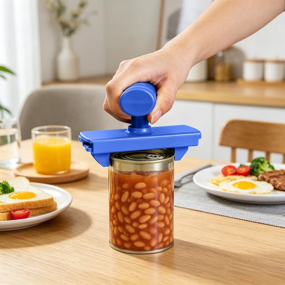 XiYing Plastic Bottle Opener and Can Opener for Jar Lids - Three-In-One Multi-Functional Kitchen Gadget for Opening Beer Bottles, Glass Jars, and Cans with Ergonomic Grip Handle