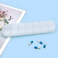 thumbnail image 1 of XiYing Portable Weekly 7 Day Pill Organizer Box with Individual Lids, 7 Compartments for Daily Medication Storage, 8.62X2.09X0.91 Inches, 1-Pack, 1 of 6