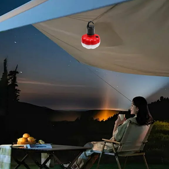 XiYing Pumpkin Camping Light, Hanging Hook, Emergency Tent Light, Outdoor Field Work Light, 3-Color Options, 120G, 1-Pack