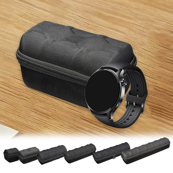 XiYing Shockproof Watch Storage Case, Hard Eva Shell with Cushioned Lining, Adjustable Compartments for 1-3 Watches, Travel Protection Organizer, 16.1X3.5X3.1In, 1-Pack