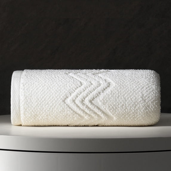 XiYing Soft Absorbent Bath Towel, Rectangular Waffle Weave Design, 29 X 13 Inches, White Light Blue Blue Khaki, 1 Piece, for Bathroom and Spa