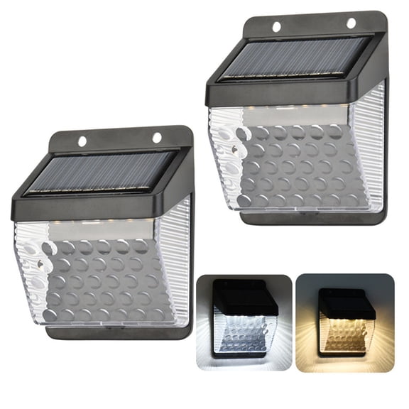 XiYing Solar Motion Sensor Wall Light Outdoor Garden Fence Lamp Abs Polycrystalline Panel Ip65 Waterproof 2.83X1.57X3.70In 270° Lighting Angle 3-5M Sensing Distance