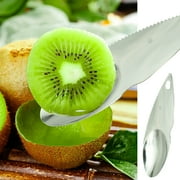 XiYing Stainless Steel Kiwi Fruit Spoon Pulp Peeling Knife Fruit Scoop for Kiwi Multipurpose Kitchen Tool 6 Inches Easy Clean Travel Fruit Peeler