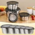 thumbnail image 1 of XiYing Stainless Steel Mixing Bowl with Lid Food Storage for Household Refrigerators and Kitchens Reusable Circular 9.5 Inch Capacity Container, 1 of 4