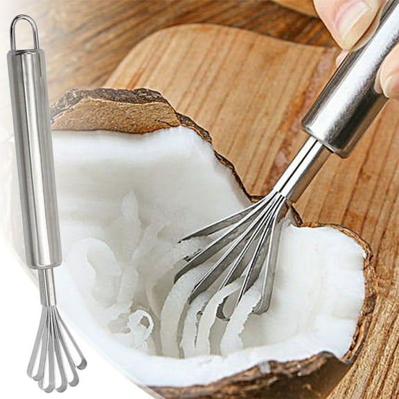 XiYing Stainless Steel Shredder, Multifunctional Coconut Shredder & Fish Scaler | Kitchen Gadget for Shredding Coconut Meat | Ergonomic Handle, Easy Clean, Compact 19Cm | Includes 1 Shaver