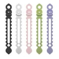 thumbnail image 1 of XiYing Suction Cup Cable Ties | Reusable Silicone Cord Organizer for Wire Management | Elastic Cable Holder for Tv, Computer, Usb Cords | Wall Mountable Cable Ties for Home & Office,5Pcs, 1 of 2