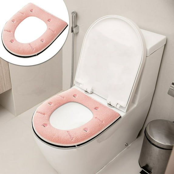 XiYing Thickened Toilet Seat Cover, 1-Pack, Easy Installation No Tools, Seasonal Home Decor, Soft Cushioning for Bathroom Use
