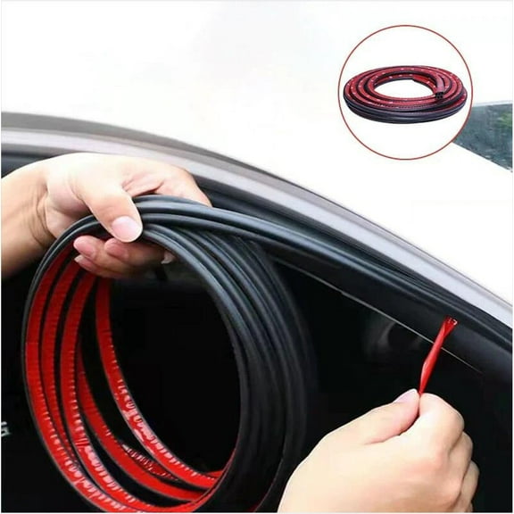 XiYing Universal Car Weather Stripping Seal, Self-Adhesive Rubber Door Window Draft Strip for Trucks Suvs Rvs, 9Mm Thick, 1 Roll