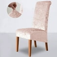 thumbnail image 1 of XiYing Velvet Stretch Chair Covers, Large Slant High Back Dining Chair Covers, All-In-One Full Coverage, Dirt Resistant, Set Of 1, 15X19X24 Inches, 1 of 6
