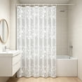 thumbnail image 1 of XiYing Waterproof PEVA Shower Curtain, 70.9x39.4 Inches | Quick-Dry Plastic Bathroom Shower Liner | Tear-Resistant with 6 Hooks Included for Stall, Tub, Hotel & RV Use, 1 of 6
