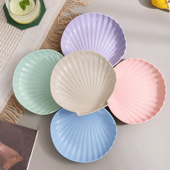 XiYing Wheat Straw Square Plates, Reusable Unbreakable Dinnerware, Microwave and Dishwasher Safe, 5.9X5.51 Inch, 1-Pack