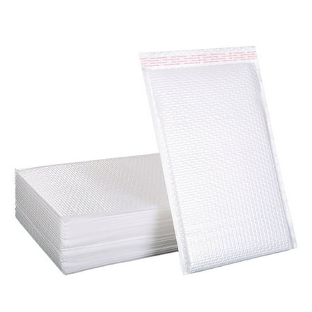 XiYing White Padded Bubble Mailers, Self-Seal Envelopes, Protective Cushioned Shipping Bags for Packaging, 10 X 13 Inches, 10 Count