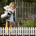 thumbnail image 1 of XiYing White Plastic Picket Fence, Decorative Garden and Lawn Edging for Flowerbeds, Borders, Yard Landscape, 1 of 6