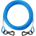 XiaZ 40 FT Dog Runner Cable Dog TieOut Cable with Swivel Hook, Dog