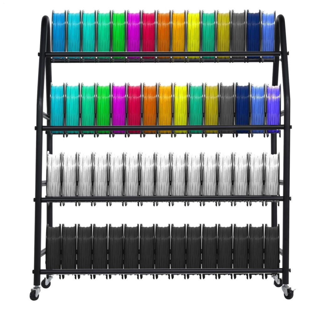 Xianers 3D Filament Storage Rack 3D Printer Spool Holder with Wheels ...
