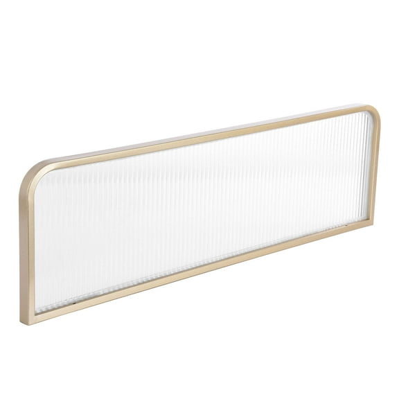 Xianers Countertop Screen Partition Divider Translucent Striped Glass Decorative Partitions Grille Table Top Separator Privacy Screen Panel Low Fence for Restaurant Desk good